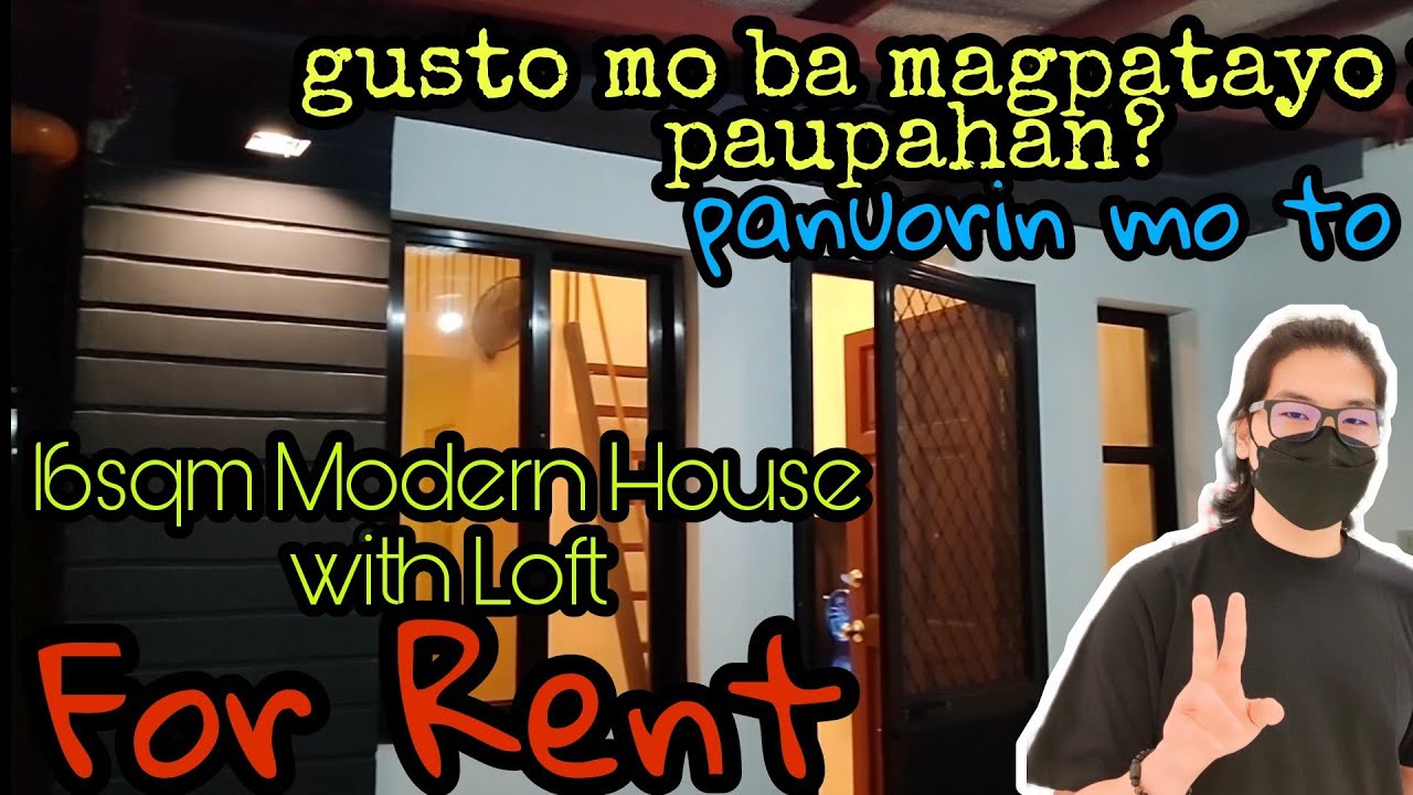 16sqm Modern House with Loft | For Rent | @teamantayo