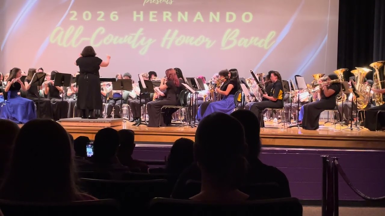 Hernando All County MS Band playing songs from “Wicked”