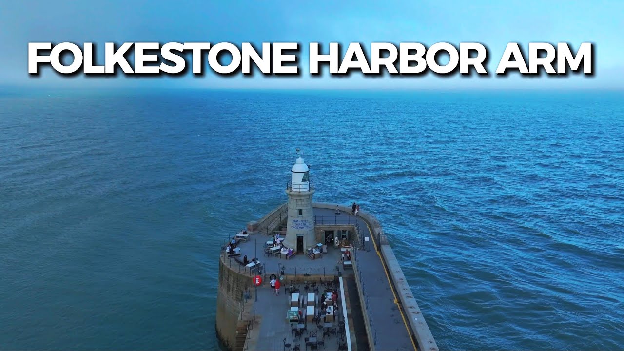 Folkestone Harbour Arm 🇬🇧 | Stunning 4K Footage from Above