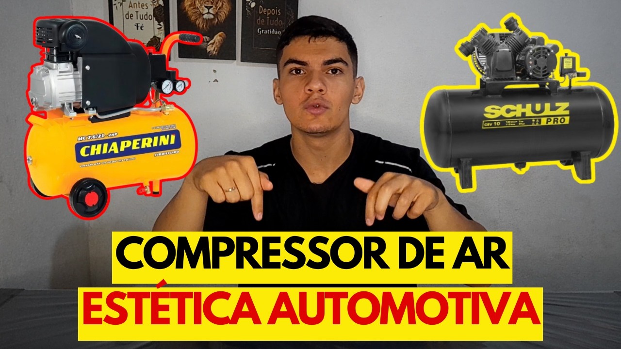 COMPRESSOR DE AR para ESTÉTICA AUTOMOTIVA? 25L, 50L OU 100L? Schulz ou Chiaperini?