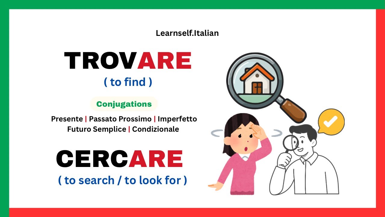 Trovare & Cercare | Italian Verbs | Learnself lingua