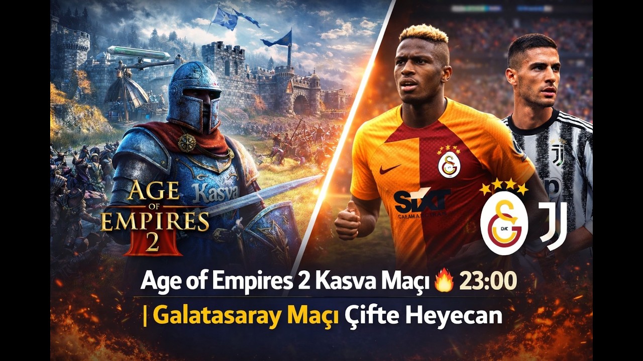 Bu Akşam ÇİFTE SAVAŞ! ⚔️Galatasaray Maçı + @Kasvaoe  1v1 @T90Official  T90