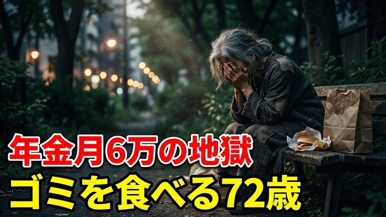 72歳年金月6万の地獄。息子に捨てられ、ゴミを食べる現実。