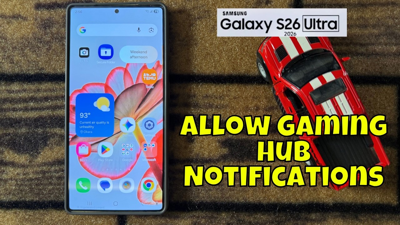 Samsung Galaxy S26 Ultra: как включить/отключить уведомления Gaming Hub