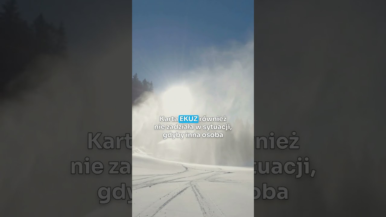 Karta EKUZ to za mało, kiedy jedziemy na narty za granicę #short