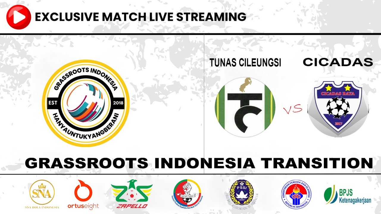 TUNAS CILEUNGSI vs CICADAS FC | Grassroots Indonesia Transition JABODETABEK LIVE