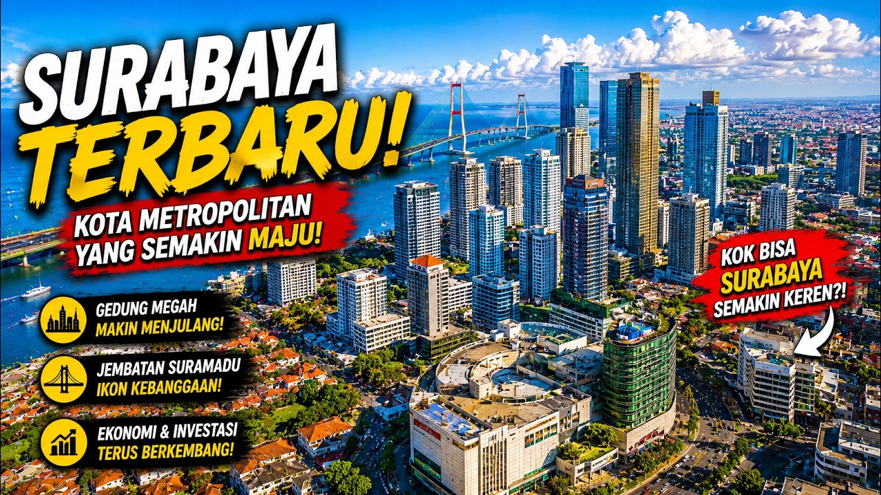 SURABAYA BERUBAH TOTAL?! 😱 Kota Pahlawan Sekarang Makin KEREN & MODERN Banget!