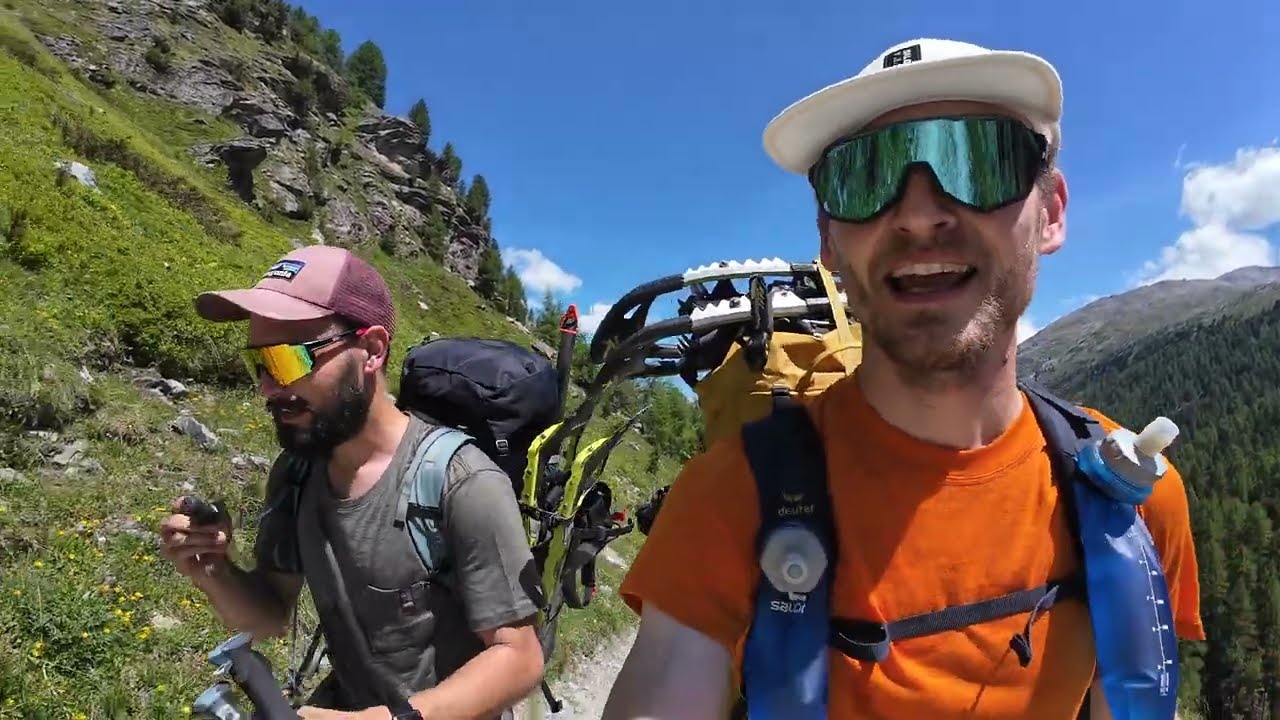 Hochtourenkurs Tag 1: Aufstieg zur Turtmannhütte & Seilschaftstraining