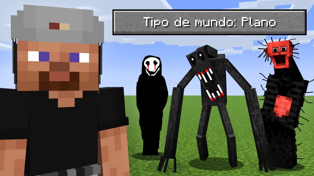 Sobreviv&iacute; a Todos los Mods de Terror en un Mundo Plano en Minecraft