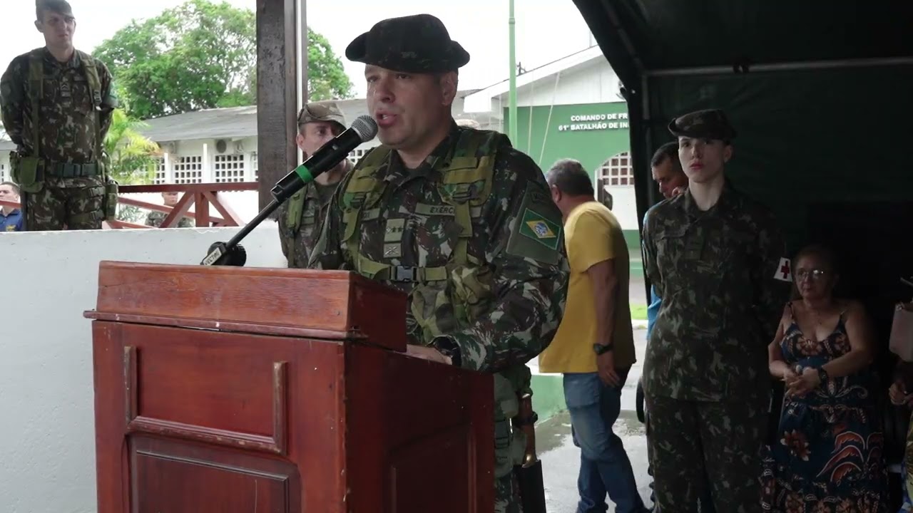 Discurso comandante - Formatura C.Fron Juruá/61º BIS