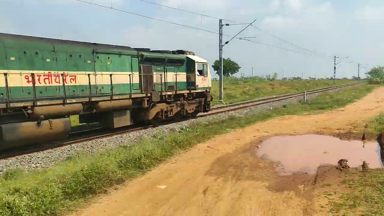 Sengottai Local with WDP4D | Indian Railways | Train Fan Videos