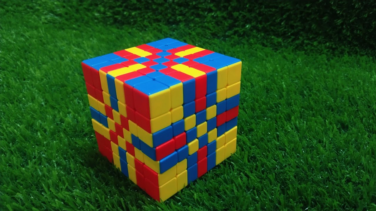 How to make a Cross Checker pattern 7&times;7 Rubiks cube tutorial #rubikscube