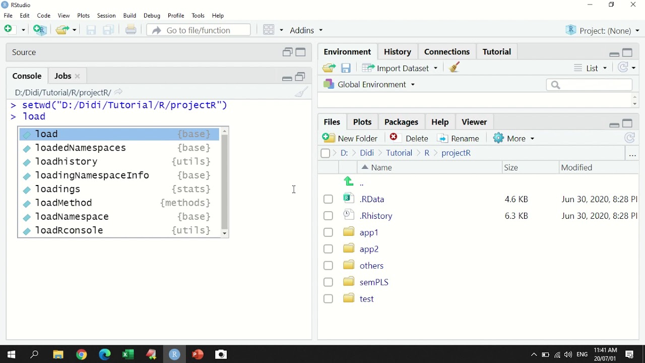Setup Working Directory di RStudio