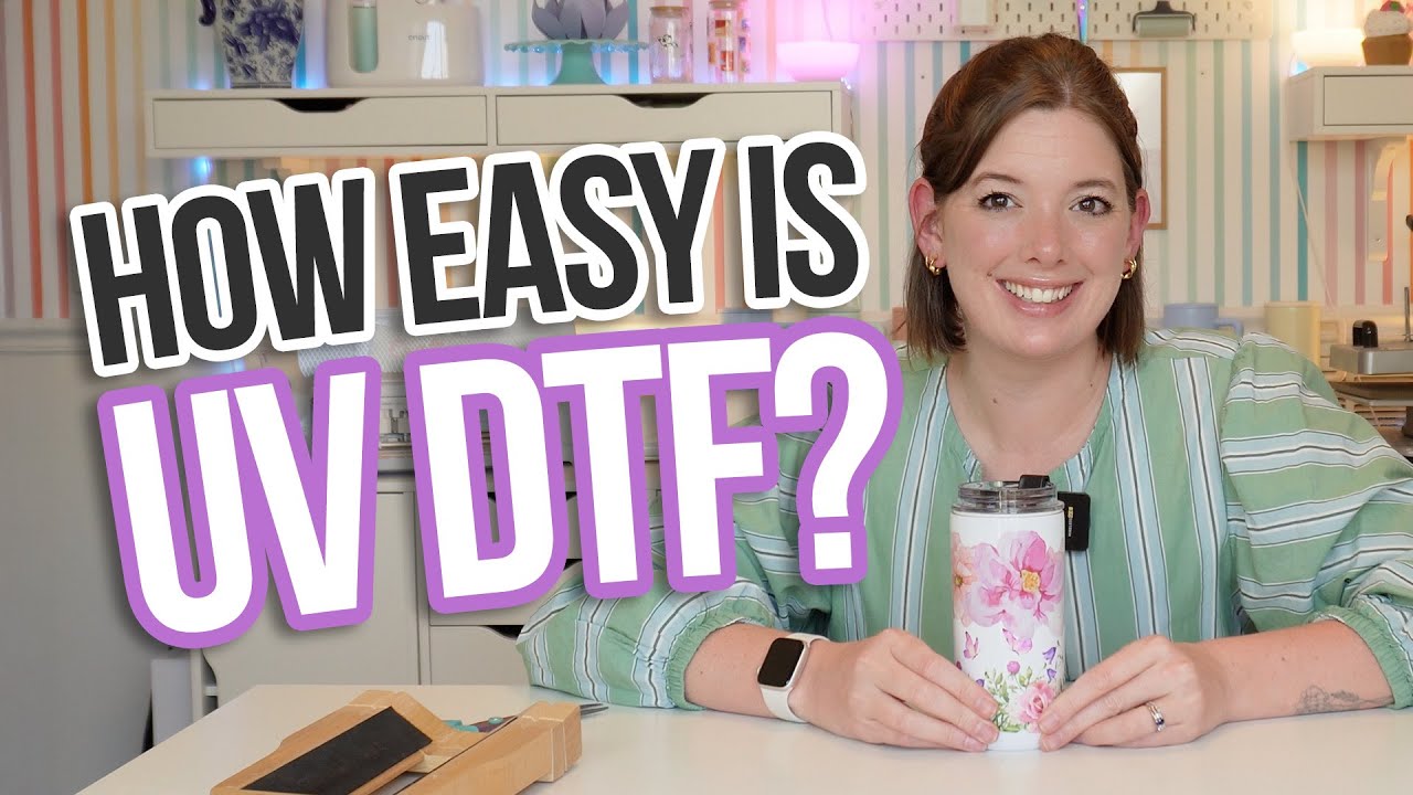 🌸 Wrap a Tumbler with UV DTF! | Spring Floral Craft Using DTFPrinter.com 🌼