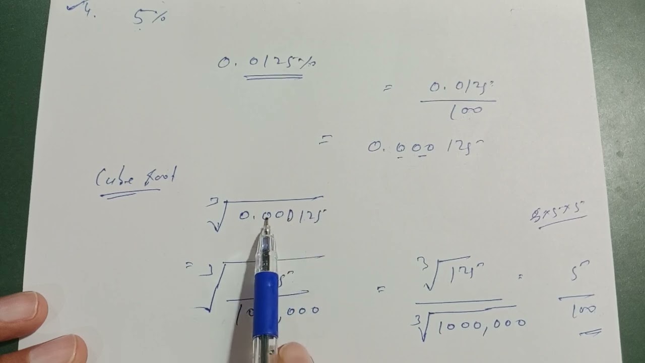 Cube root of 0.0125% is closest to