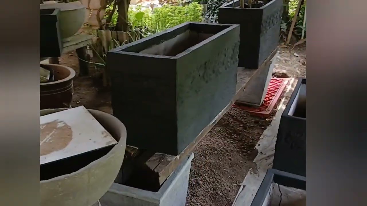 Proses pengerjaan pot 