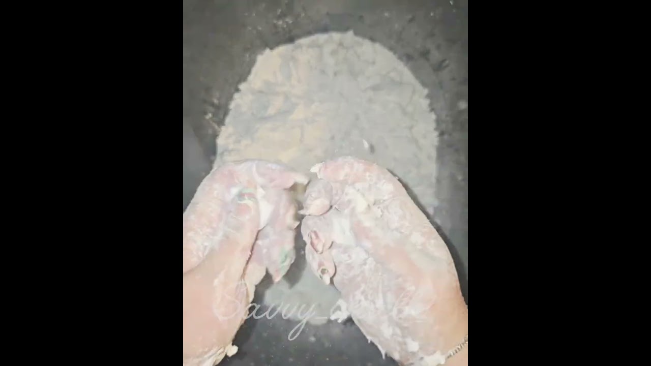 Fresh Blocks with Shaving Cream and Cornstarch 