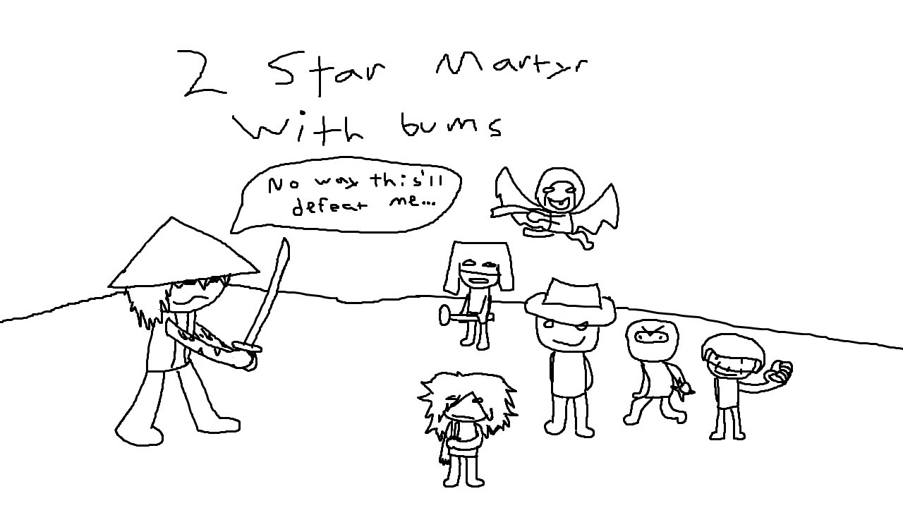 defeating two star martyr with only battlers that cost 300