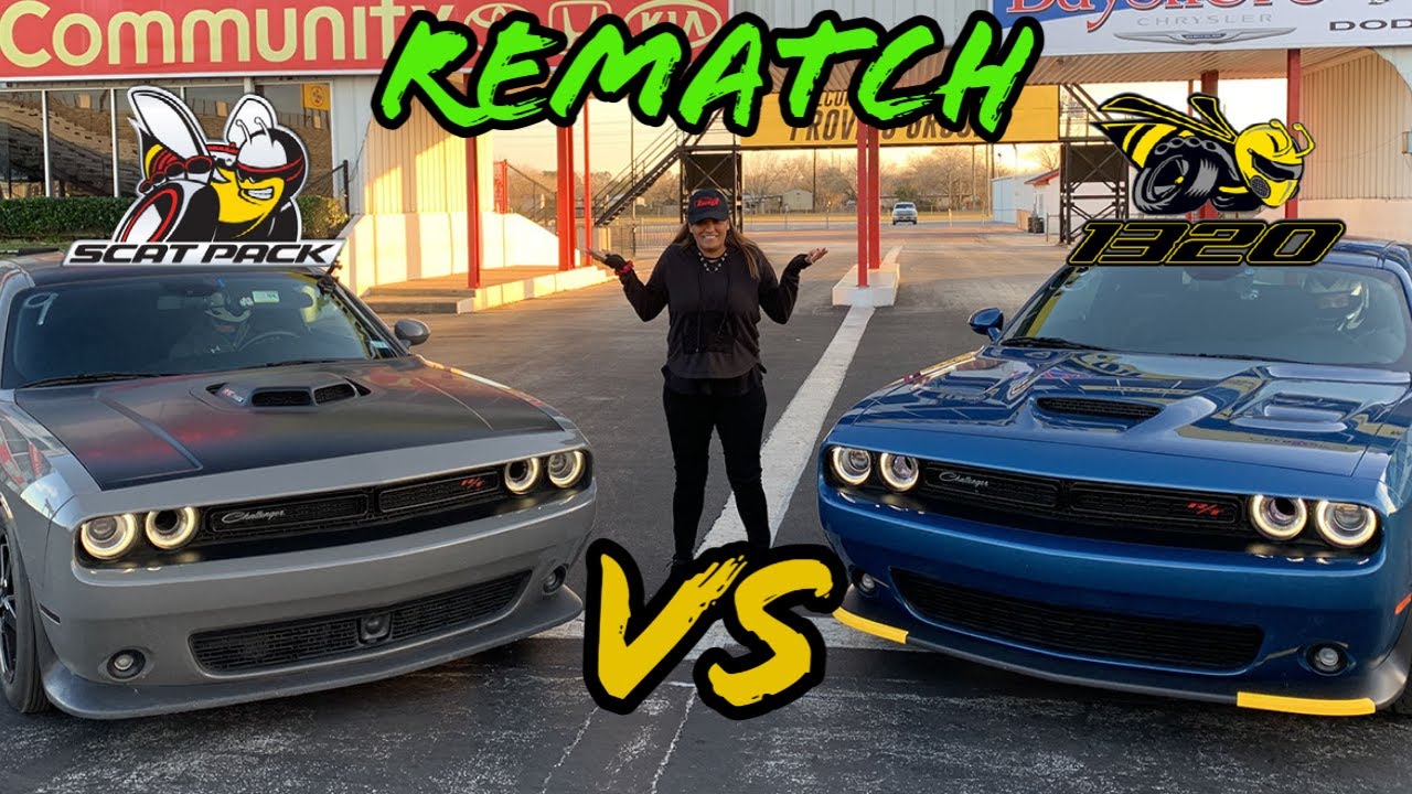 1320 VS Shaker Scatpack ... The epic REMATCH!  Plus.. my hellcat goes for the record