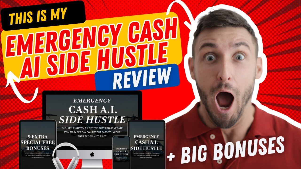 Emergency Cash AI Side Hustle Review | What&acute;s INSIDE + Big Bonuses