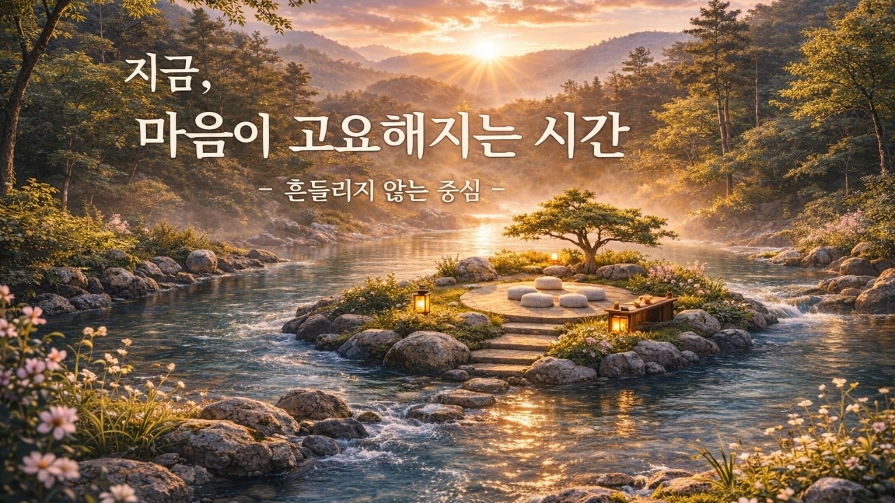 매일매일속삭임 04 | 지금, 마음이 고요해지는 시간 — 중심 안정 명상