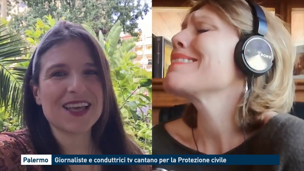 Palermo: Giornaliste e conduttrici tv cantano per la Protezione civile