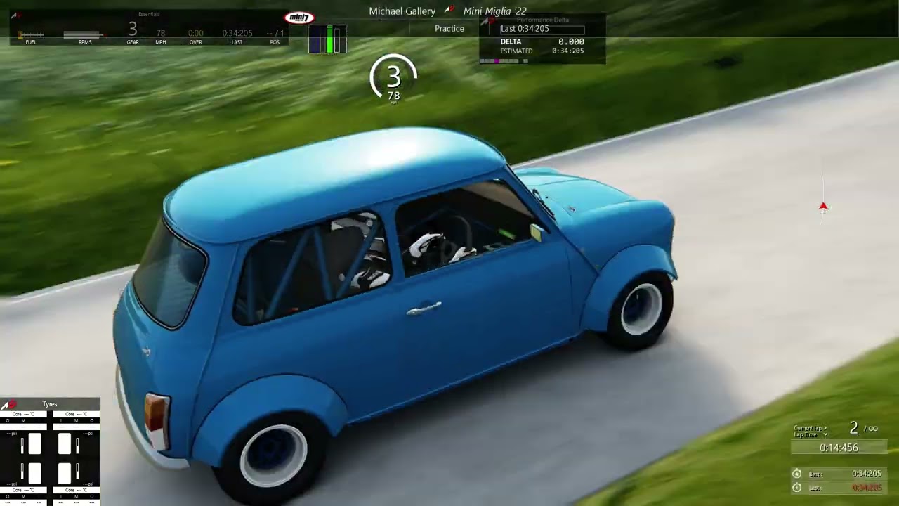 Assetto Corsa - Shelsley Walsh Hill Climb - Mini Miglia 1293 - 33.59 - 251028.