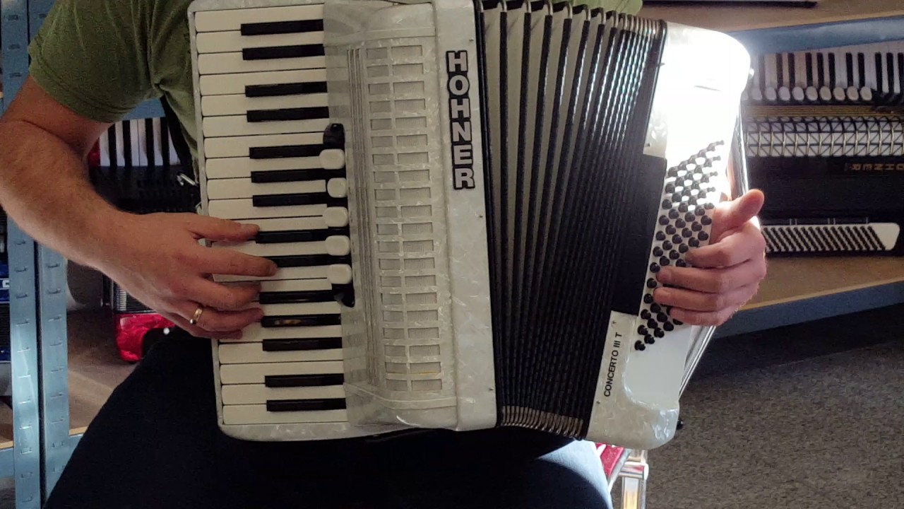 Klangprobe Akkordeon Hohner Concerto IIIT