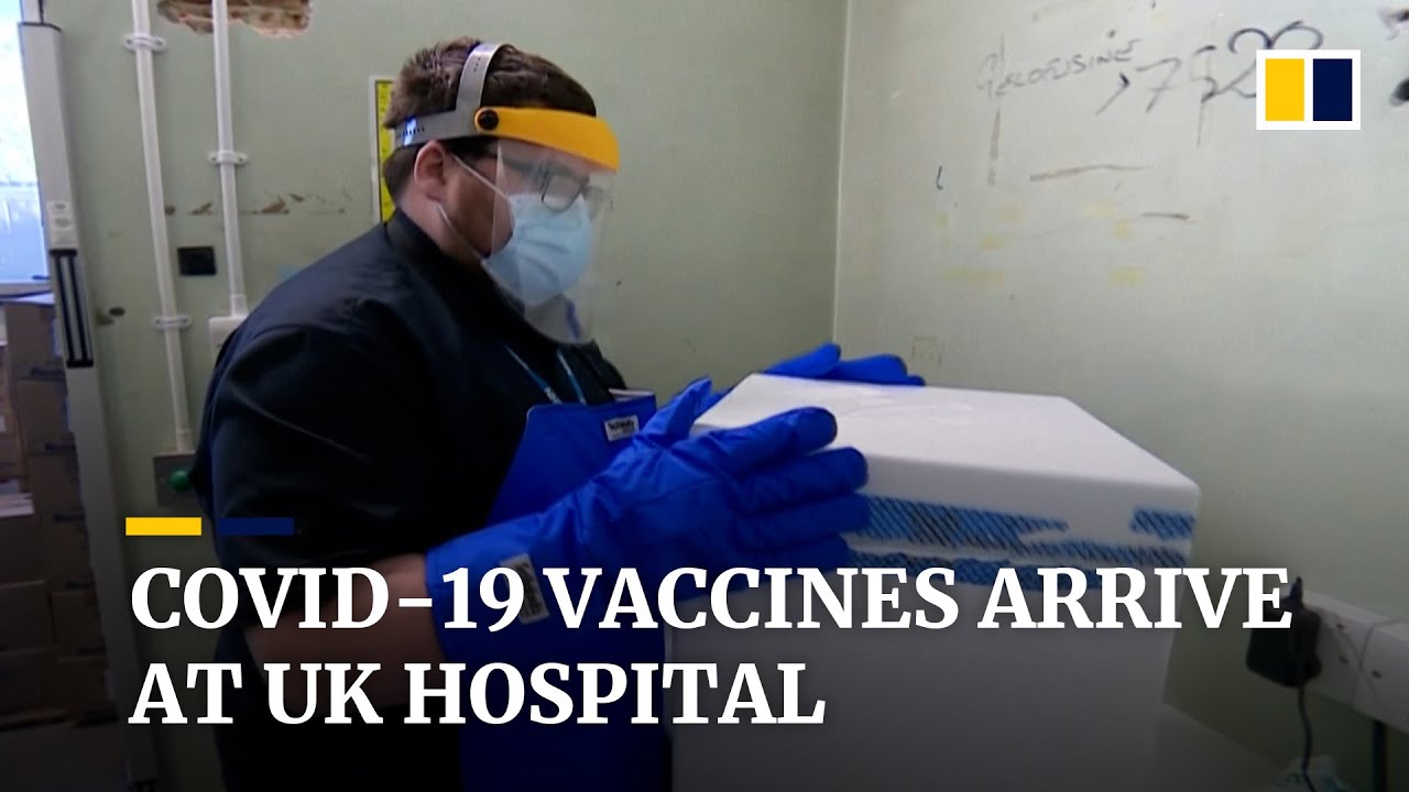 Coronavirus vaccines arrive at a UK hospital ahead of world’s first national vaccine rollout