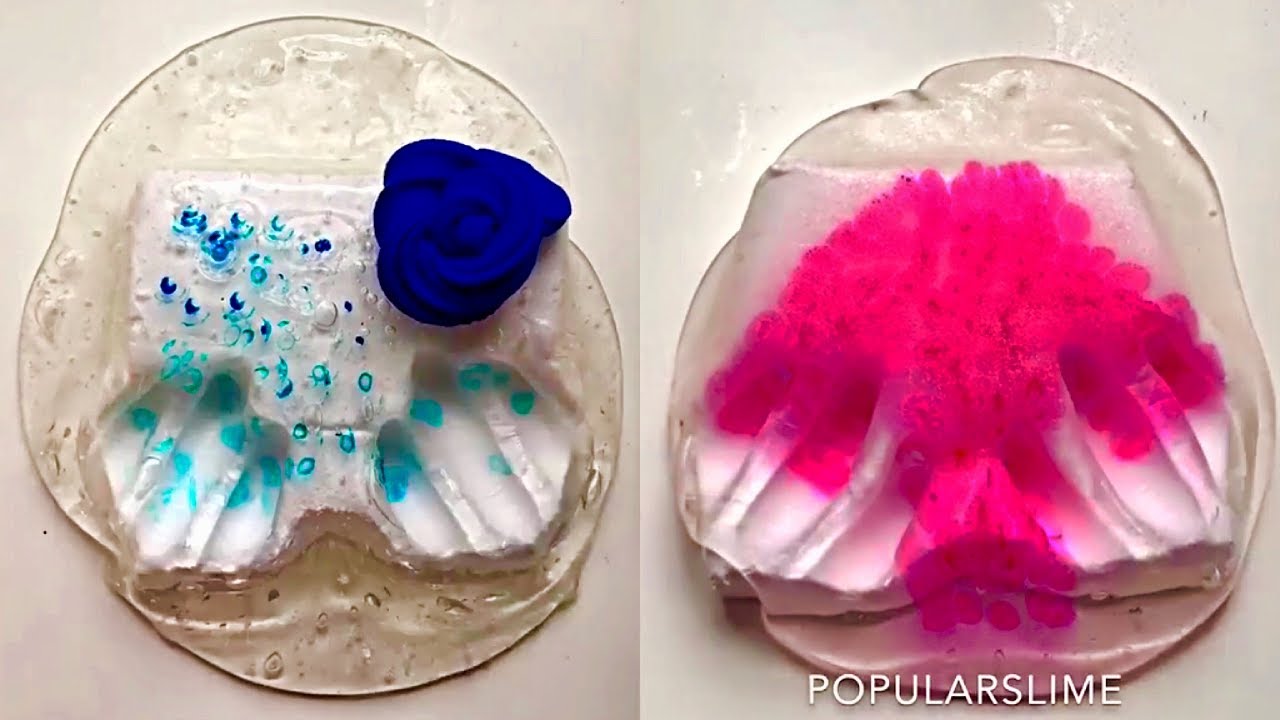 Clay slime mixing - satisfying slime ASMR video compilation