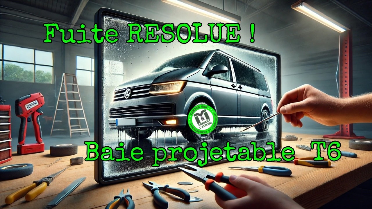 Adieu les Fuites 🚐 : Remplacement vitre latérale sur un T6 Volkswagen