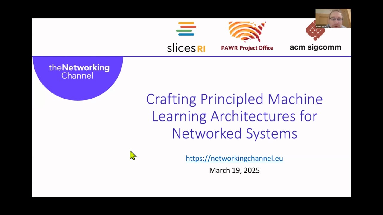 Crafting Principled Machine Learning Architectures for Networked Systems
