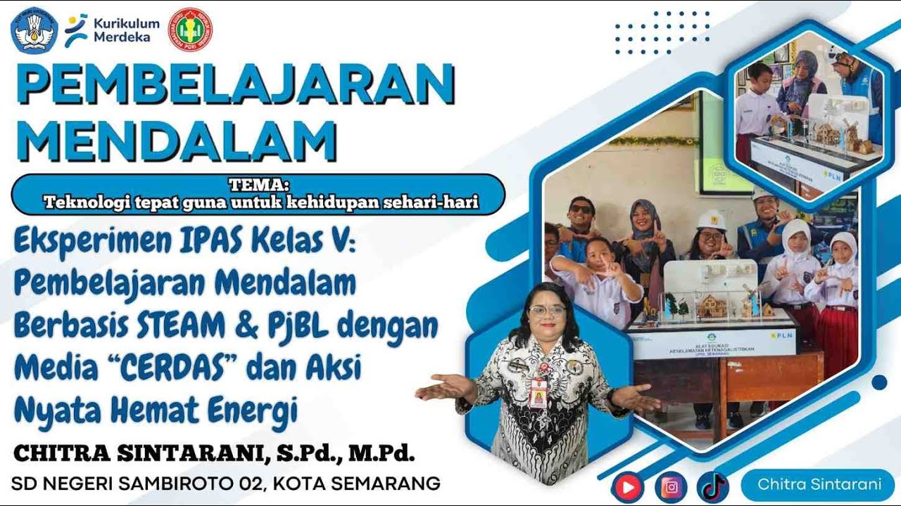 PORSENIJAR: PM Berbasis STEAM & PjBL dengan Media “CERDAS” & Gerakan Hemat Energi - Chitra-Semarang