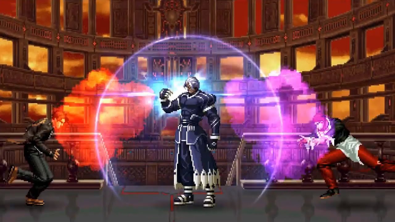 Kyo y Iori vs Zero [Animación]