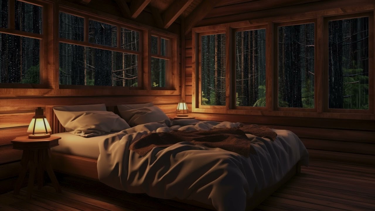 Soothing Night Rainfall | Relax and Sleep with Calming Rain Sounds | 2 Hours Sleep Therapy