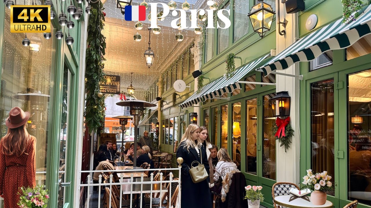 17 December 2025 PARIS 🇫🇷 FRANCE 4K HDR WALK BEST STREET TOUR PARIS WINTER SEASONS 💚☕️✨PLEASANT DAY