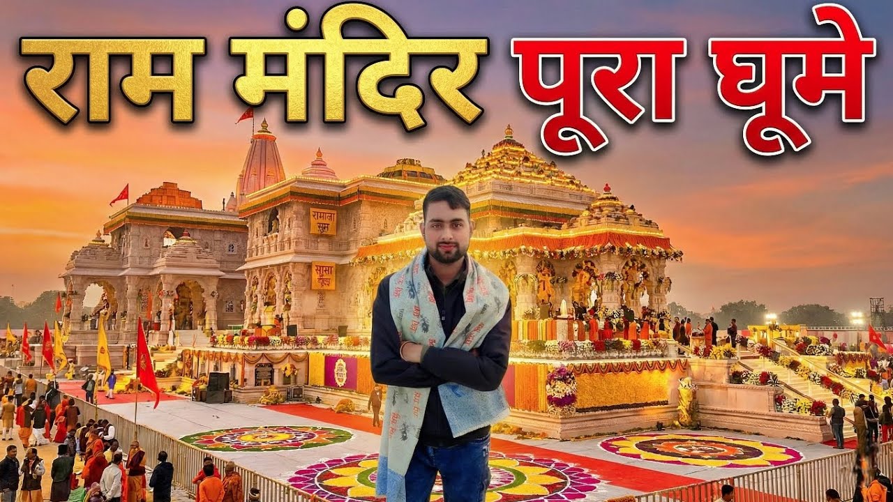 #RamMandir Pura ghume राम मंदिर अयोध्या पूरा घूमे राम मंदिर घूमने के लिए पूरा वीडियो जरूर देखें !