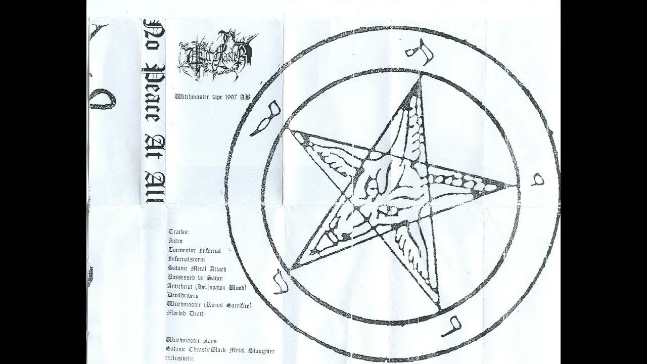 Witchmaster - 1997 - No Peace At All FULL DEMO ALBUM Black Metal / Thrash Metal / Death - Poland