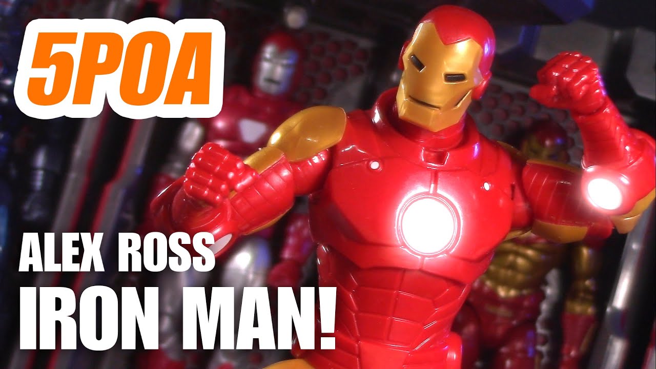 ALEX ROSS IRON MAN! Marvel Legends Controller BAF Wave Model 70 Armor - 5POA Action Figure Review