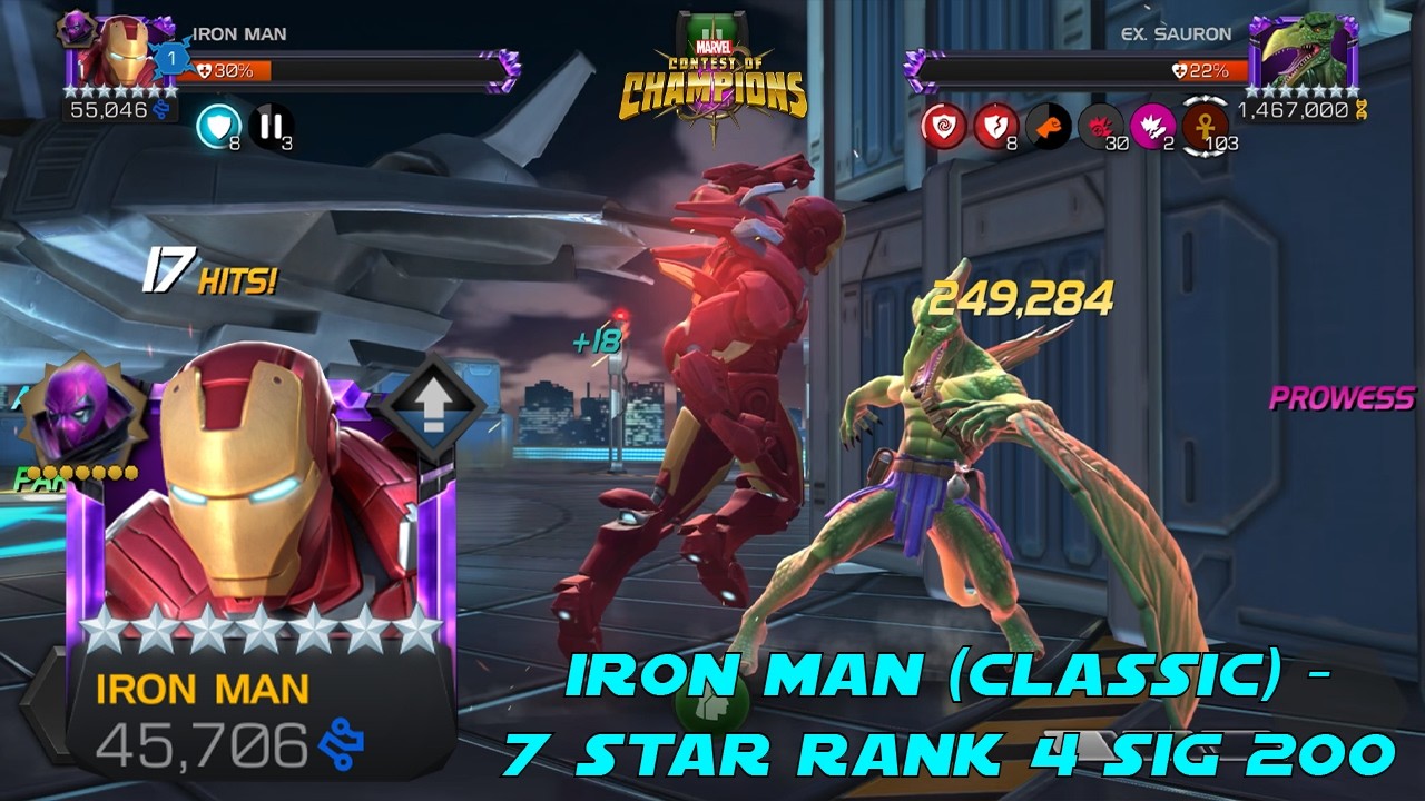 IRON MAN (CLASSIC) - NECROPOLIS SUARON SOLO! - 7 STAR RANK 4 SIG 200