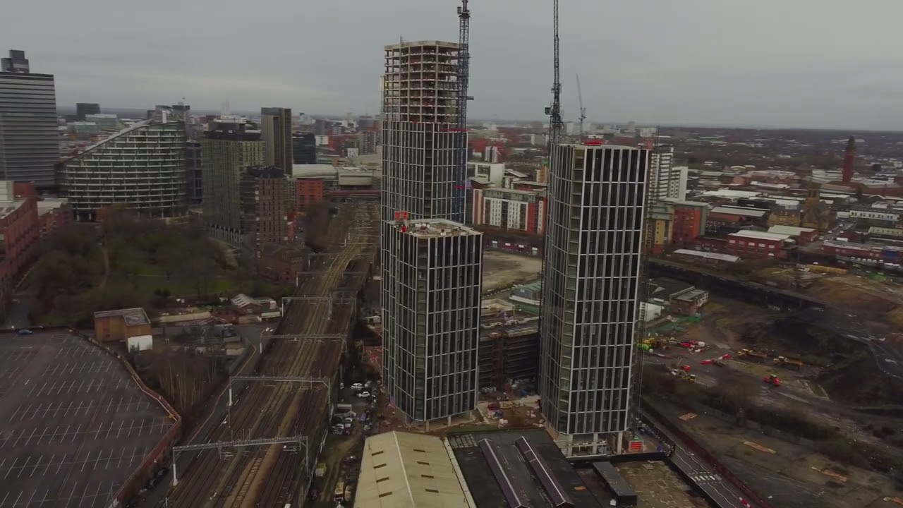 Manchester’s Victoria riverside view apartments progressing in winter 2023/24
