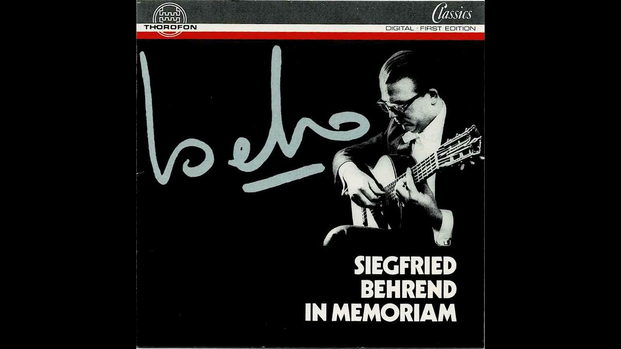 【SIEGFRIED BEHREND IN MEMORIAM】より 