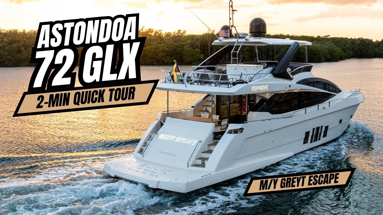 The ONLY Astondoa 72 GLX Available! [2-MIN TOUR]