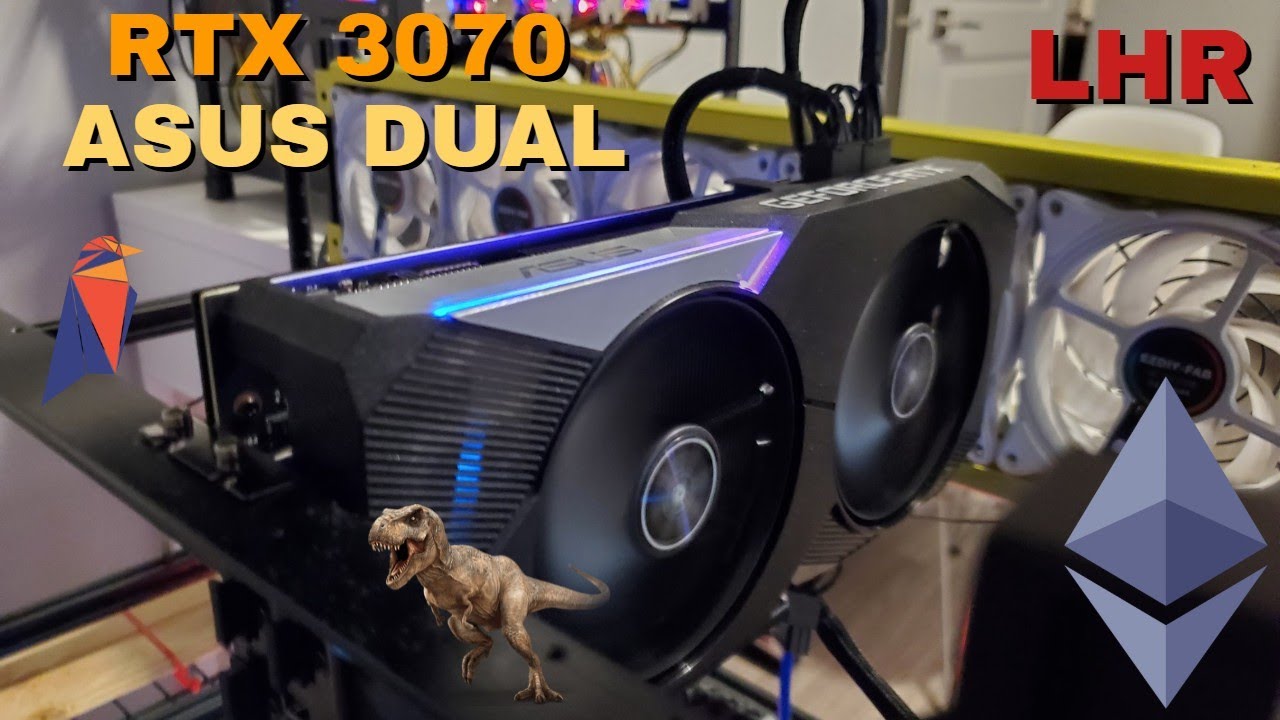 RTX 3070 ASUS Dual OC LHR Unboxing + Hashrates (Ravencoin + ETH T-Rex 70% Unlock)
