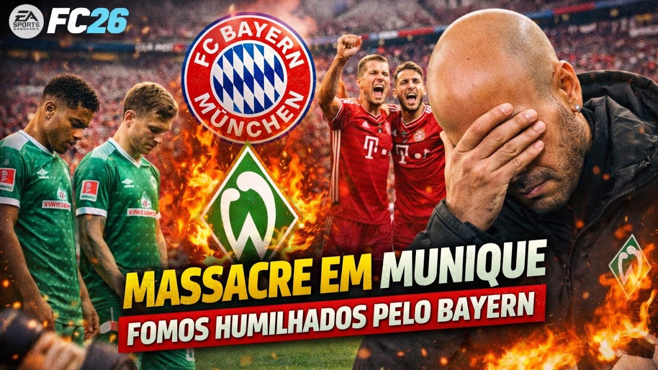 MASSACRE EM  MUNIQUE , FOMOS HUMILHADOS PELO BAYERN! WERDER BREMEN #4