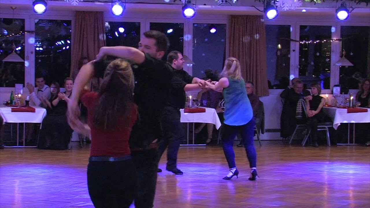 Discofox Auftritt beim Abschlussbball