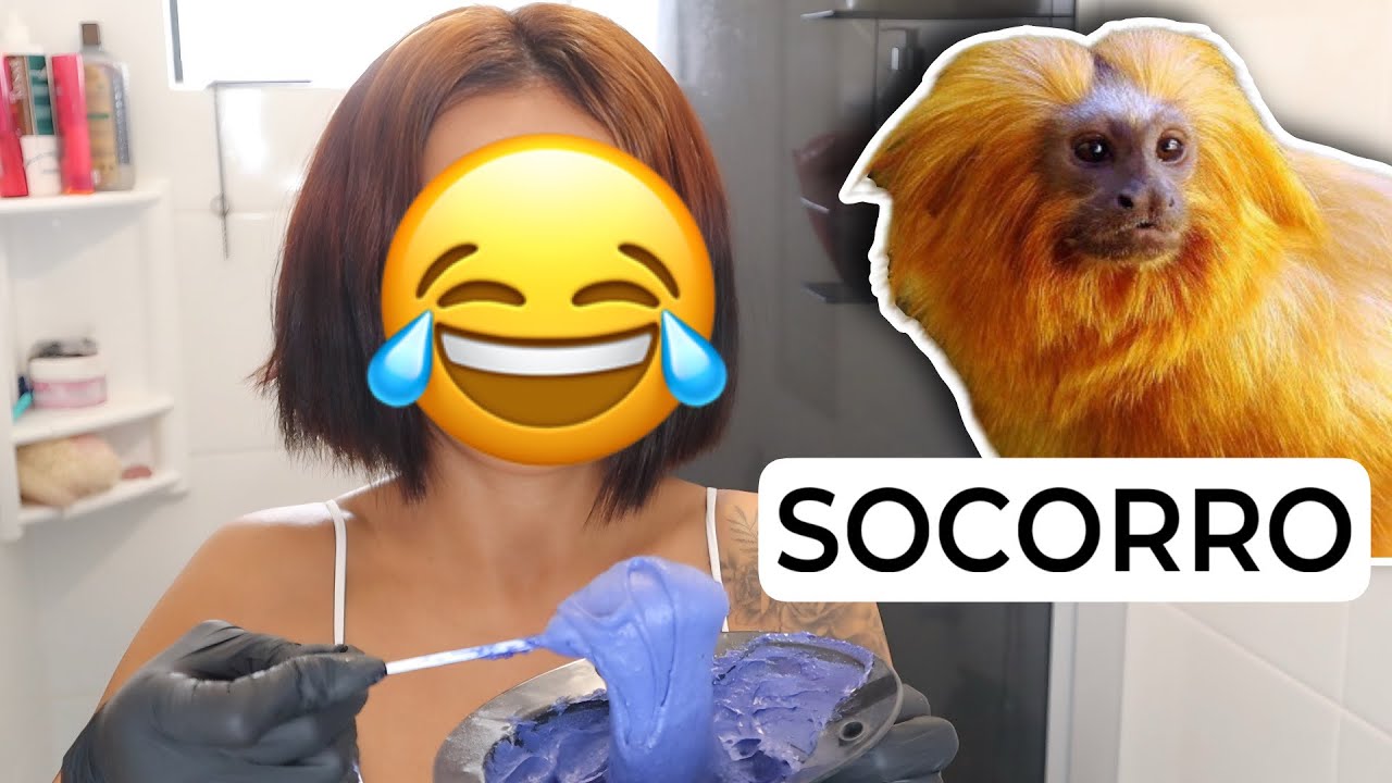 DESCOLORINDO O CABELO PRETO AZULADO  E PINTANDO CHOCOLATE PARTE 1