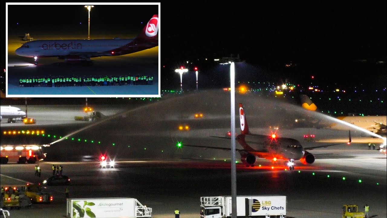 The Final Flights of Air Berlin | Farewell Air Berlin at Stuttgart Airport