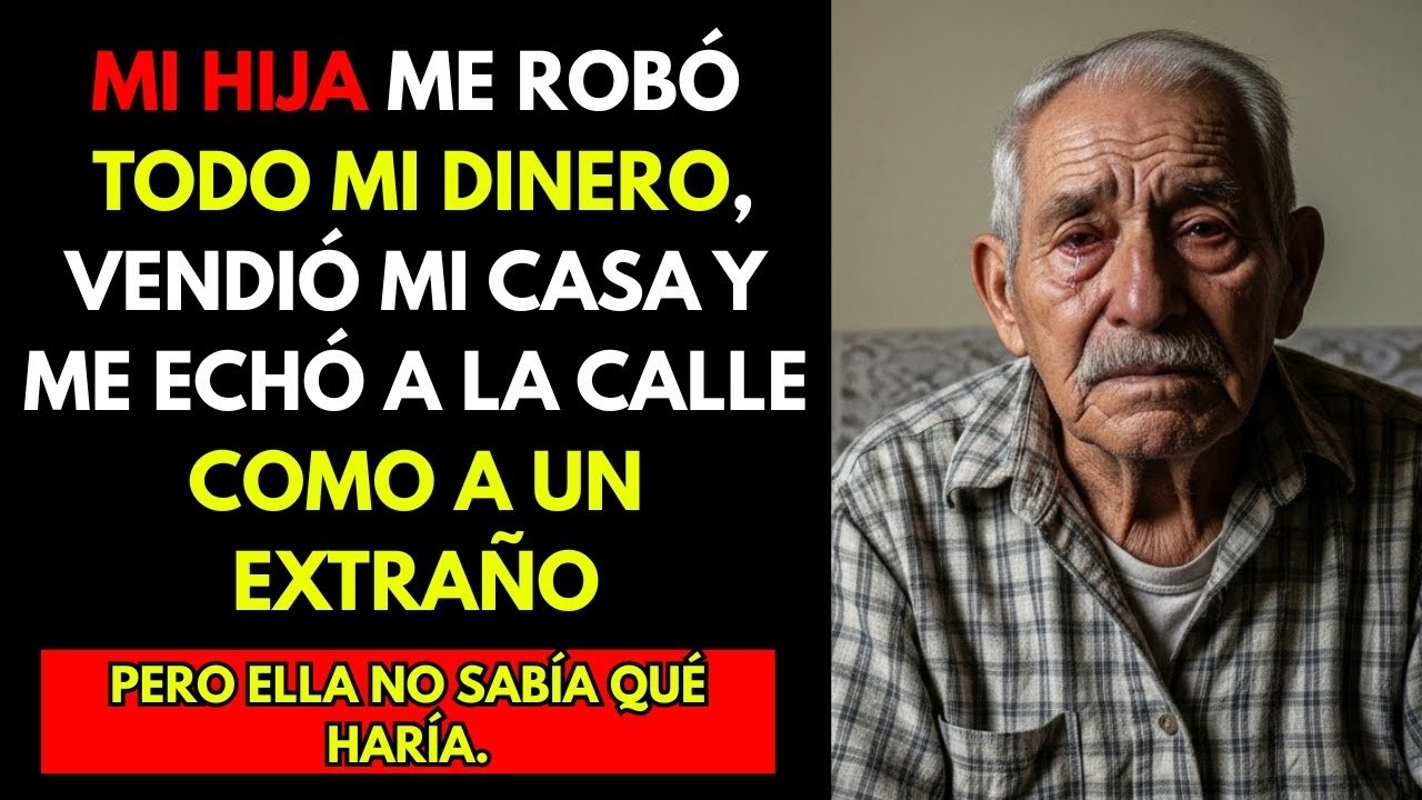HISTORIA REAL  Mi Hija Me Robó Todo Mi Dinero, Vendió Mi Casa Y Me Echó A La Calle Como A Un Extraño