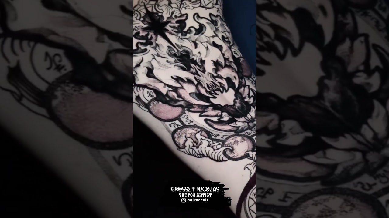 Black/Dot work Tattoo by Grosset Nicolas